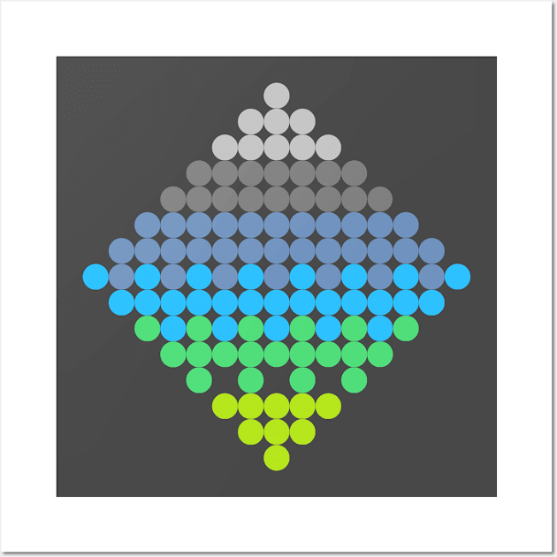 dot pattern C Wall Art by prettyguardianstudio